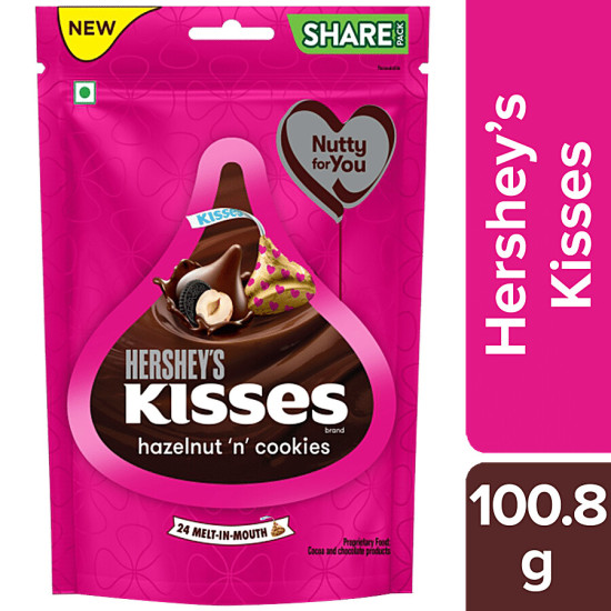 Hershey's Kisses Hazelnut 'N' Cookies Chocolate - Perfect Bite-Sized Treats