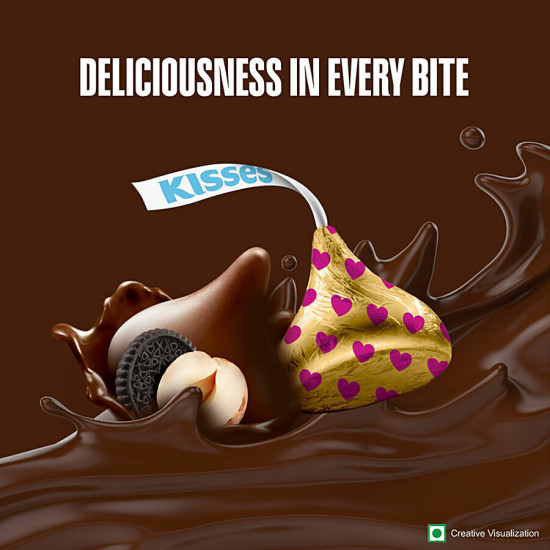 Hershey's Kisses Hazelnut 'N' Cookies Chocolate - Perfect Bite-Sized Treats