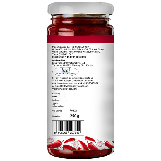 Keya Schezwan Chilli Garlic Chutney - Enhance Your Culinary Experience