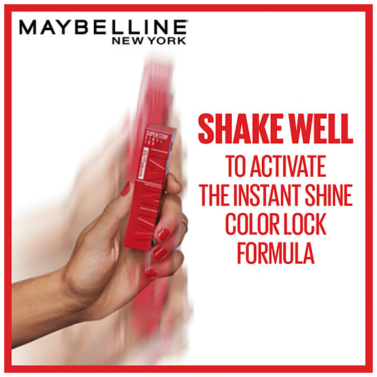 Maybelline New York Superstay Vinyl Ink Liquid Lipstick - High Shine, Long-Lasting, Smudge Proof