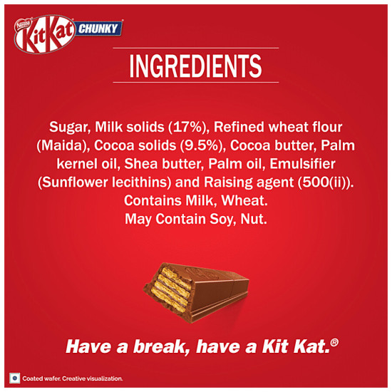Nestle Kitkat Chunky Milk Chocolate Bar 40 g - Crispy Wafer Delight