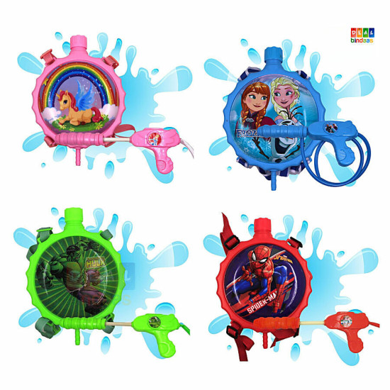 DealBindaas Holi Color/Gula Pichkari Water Gun Toy Backpack Tank - High-Quality ABS Material