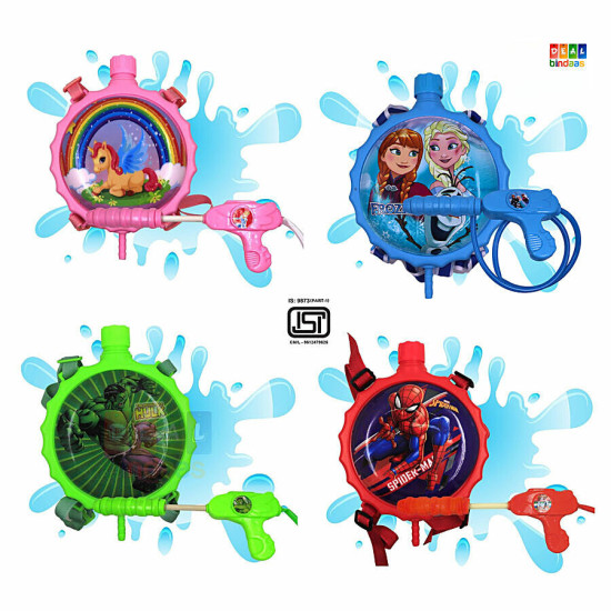 DealBindaas Holi Color/Gula Pichkari Water Gun Toy Backpack Tank - High-Quality ABS Material