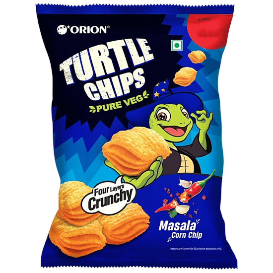 Orion Turtle Chips Masala Corn Chip - 100% Veg Party Snack