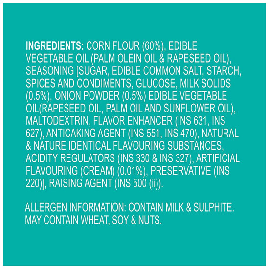 Orion Turtle Chips Sour Cream & Onion Corn Chip - 100% Veg Party Snack