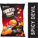 Orion Turtle Chips Spicy Devil Corn Chip - 100% Veg Party Snack