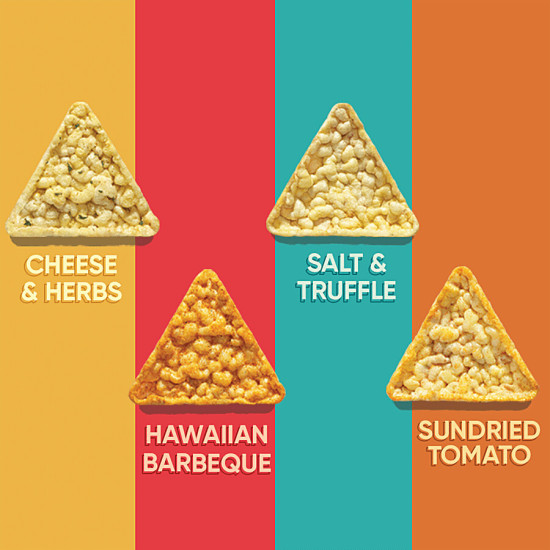 4700BC Corn Chips+ - Hawaiian Barbeque, Popped, Whole Grain Snack