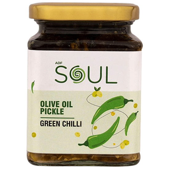ADF Soul Olive Oil Pickle - Green Chilli 265 g - Fiery Condiment