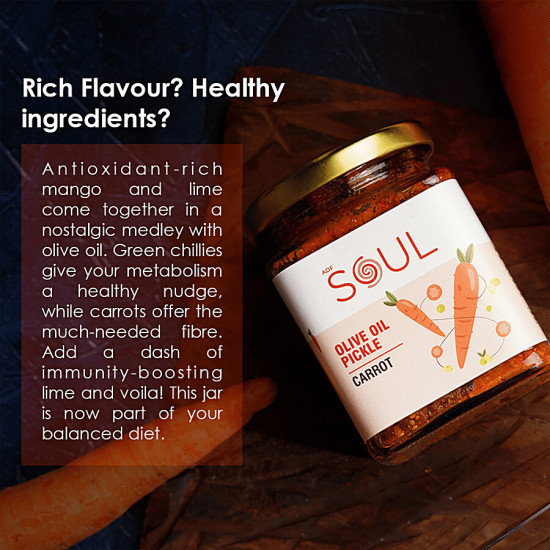 ADF Soul Olive Oil Pickle - Carrot 265 g - Tangy Delight