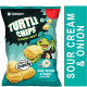 Orion Turtle Chips - Sour Cream & Onion 70 g - Crispy Corn Snack