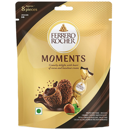 Ferrero Rocher Moments Chocolates 46.4 g - Luxurious Hazelnut Delight