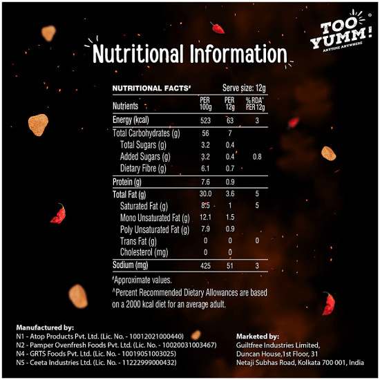 Too Yumm! Bhoot Potato Chips - Bhut Jolokia Chillies Flavour