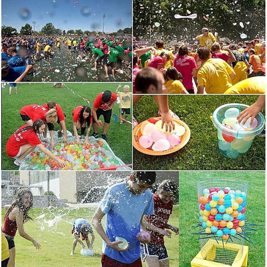 DealBindaas Holi Water Balloons - Assorted Colours 100 pcs - Perfect for Water Fights