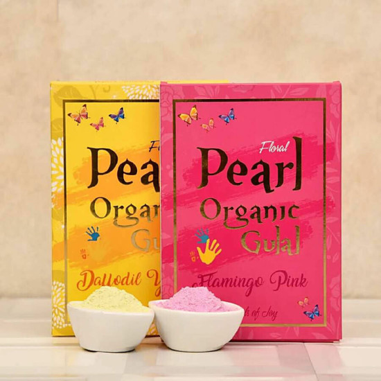 CS Holi Pearl Organic Gulal - Vibrant Herbal Colors for Safe Celebrations