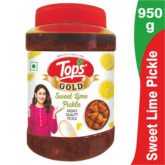 Tops Gold Sweet Lime Pickle - Tempting Flavour & Rich Aroma