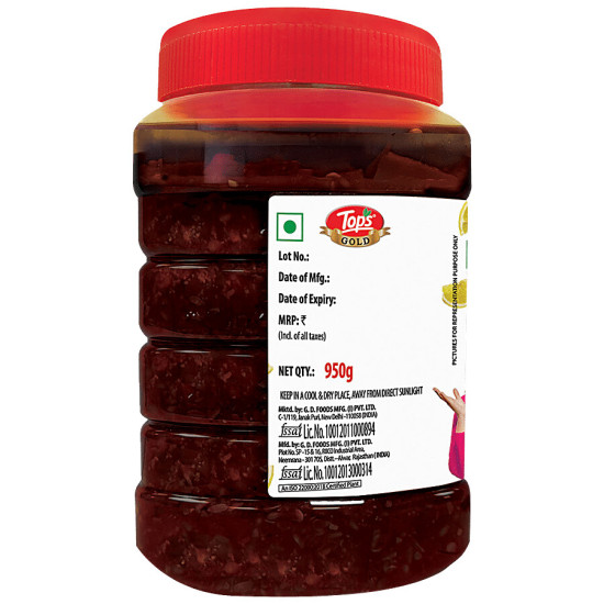 Tops Gold Sweet Lime Pickle - Tempting Flavour & Rich Aroma