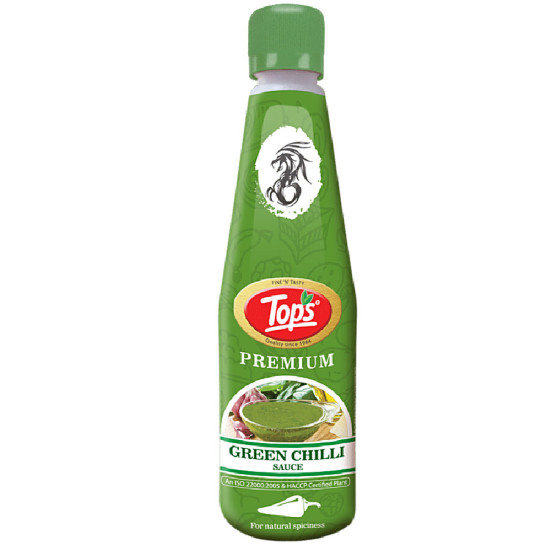 Tops Green Chilli Sauce 650g - Authentic Spicy Flavor