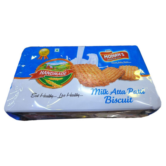 Mohan's Biscuit - Milk Atta Patti 500 g - Crisp & Delicious