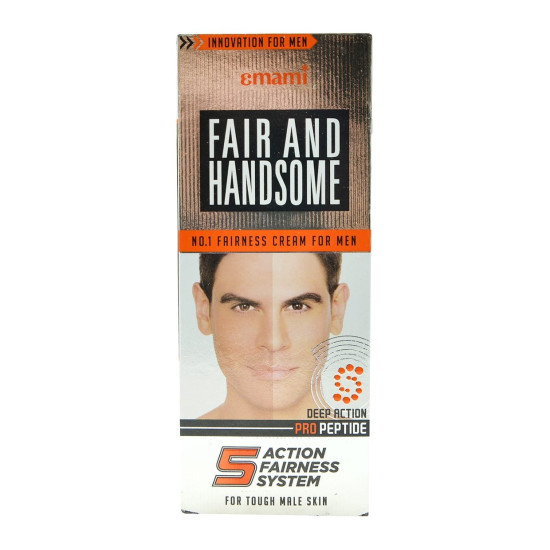 Emami Fair And Handsome Fairness Cream For Men, 60G - Instant Fairness Solution