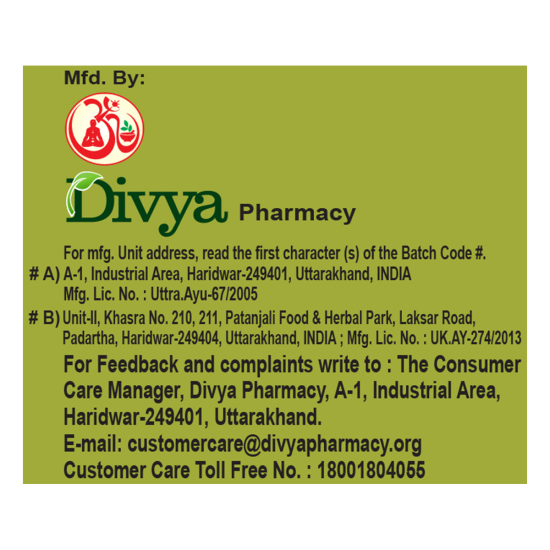 Divya Anu Taila 20 ml - 100% Natural Herbal Oil for Well-being