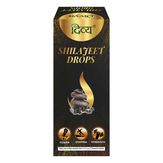 Patanjali Divya Shilajeet Drops – Pure Ayurvedic Shilajit for Immunity, Energy & Stamina | 30 ml