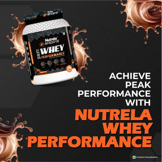 Patanjali Nutrela 100% Whey Performance – Premium Ultra-Filtered Protein Blend | Irish Chocolate Flavour – 1kg Protein with Hadjod, Spinach, Shiitake, Corn & Rosehip | Fast Recovery, Stamina, Energy