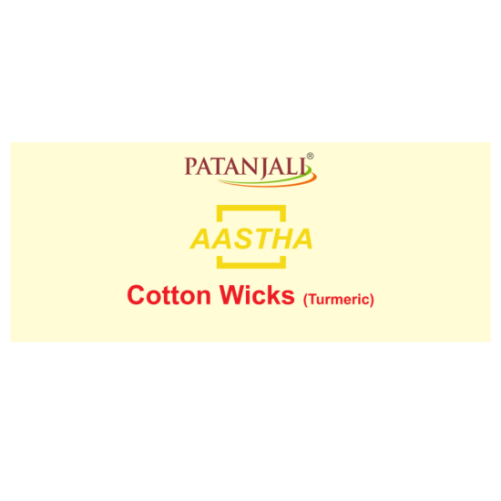 Aastha Cotton Wicks Haldi 25 g - Premium Quality for Rituals