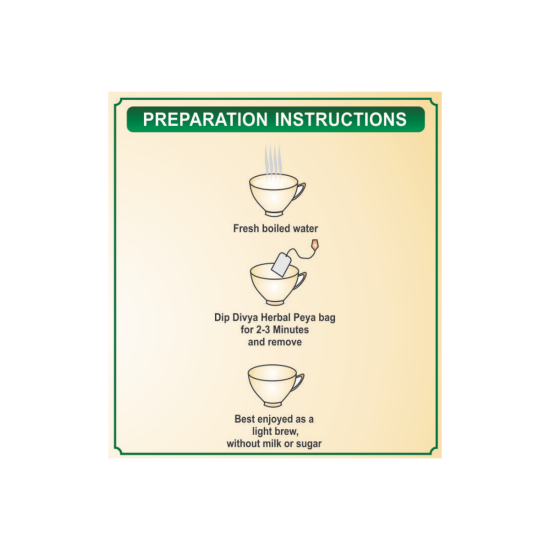 Divya Herbal Peya 50 g - Soothing Herbal Tea Blend