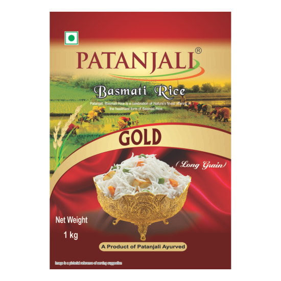 Patanjali Gold Basmati Rice 1 kg - Premium Quality Aromatic Rice