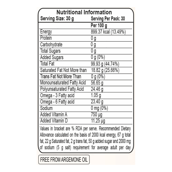 Patanjali Groundnut Oil Pouch 1 ltr - Rich Flavor & Versatility