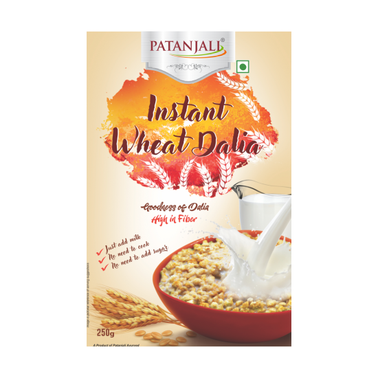 Patanjali Instant Wheat Dalia 250 g - Nutritious & Quick Meal