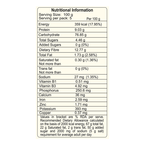 Patanjali Jau Atta 500g - Nutritious Barley Flour