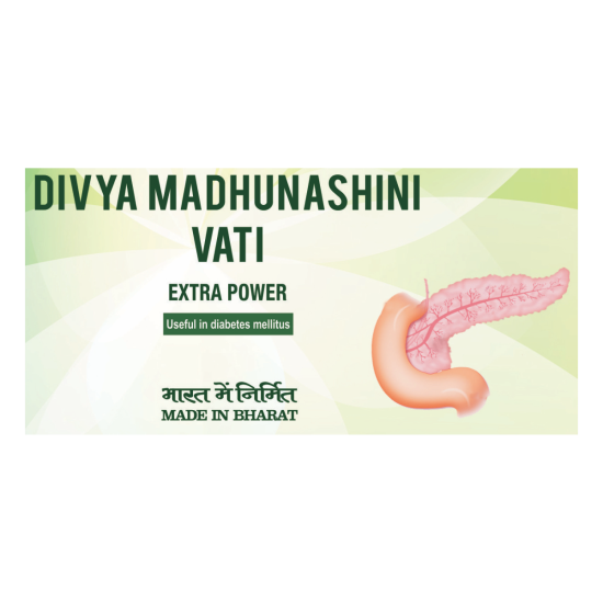 Divya Madhunashini Vati Extra Power 60 g - Natural Herbal Supplement