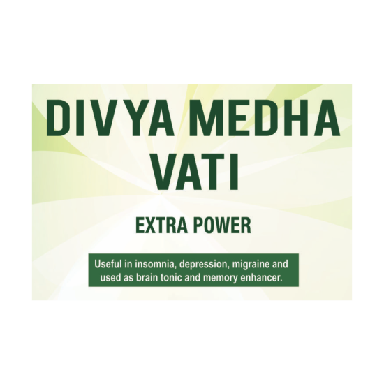 Divya Medha Vati Extra Power 92 g - Herbal Mental Support