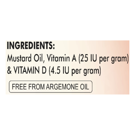 Patanjali Kachi Ghani Mustard Oil - Premium Quality Cooking Oil