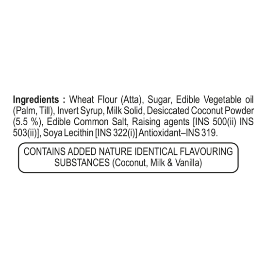 Patanjali Nariyal Cookies 200 g - Rich Coconut Flavor
