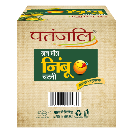 Patanjali Khatta Mitha Nimboo Chutney 250 g - Tangy & Sweet Delight