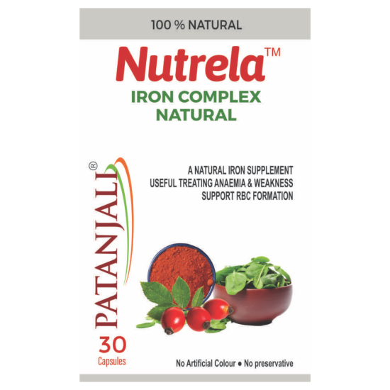 Patanjali Nutrela Iron Complex Natural 11g - Essential Nutrient Support