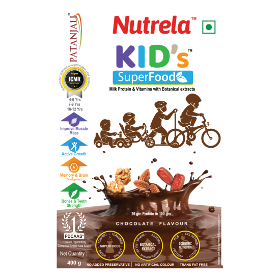 Patanjali Nutrela Kid's Superfood 400 g - Essential Nutrients for Kids