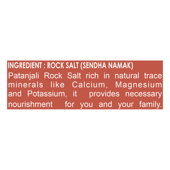 Patanjali Sendha Namak 1 kg - Premium Himalayan Rock Salt