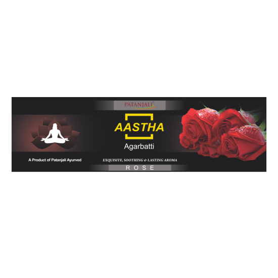 Aastha Agarbatti Rose 18 Stick - Soothing Fragrance for Relaxation