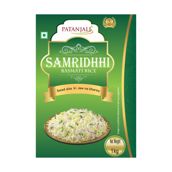 Patanjali Samridhhi Basmati Rice 1 kg - Premium Quality