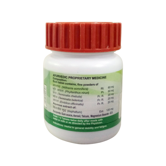 Divya Shilajeet Rasayan Vati 20 g - Natural Dietary Supplement