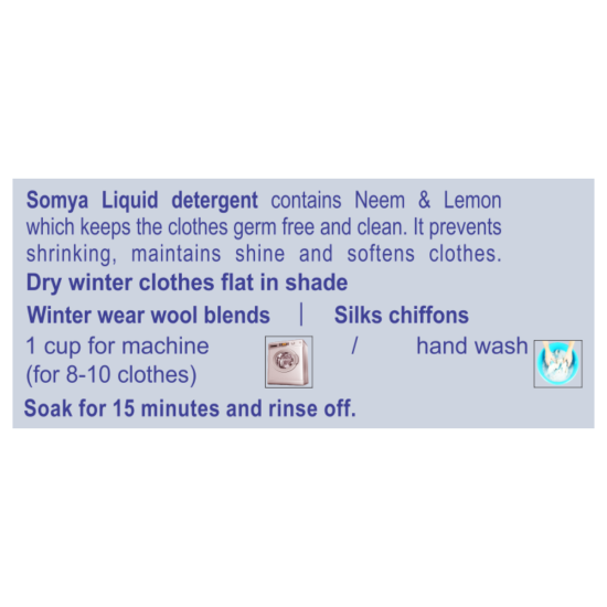 Patanjali Somya Liquid Detergent 500 ml - Gentle & Effective Cleaning