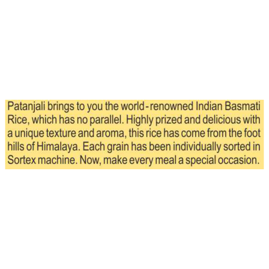 Patanjali Special Basmati Rice 1 kg - Premium Quality & Aromatic