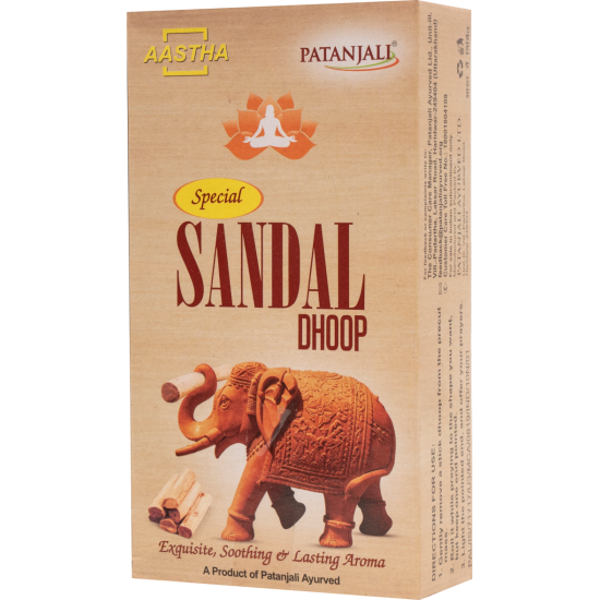 Aastha Special Sandal Dhoop - Tranquil Sandalwood Incense