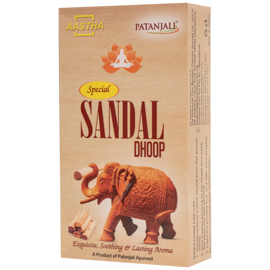 Aastha Special Sandal Dhoop - Tranquil Sandalwood Incense