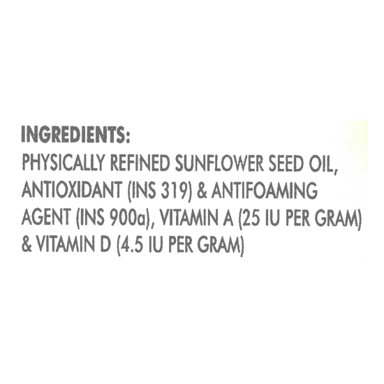 Patanjali Sunflower Oil Pouch 1 Ltr - Premium Cooking Oil