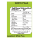 Patanjali Unpolished White Peas 500g - Nutritious & Natural