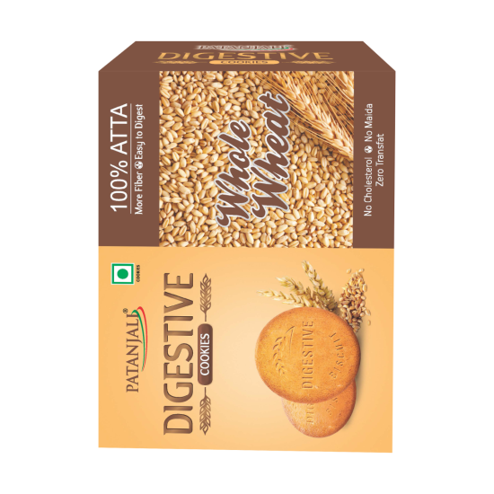 Patanjali Digestive Cookies 250 g - Wholesome Ingredients for Healthy Snacking